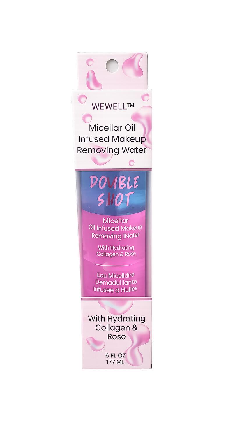 Wewell Micellar Oil Infused Removing Makeup Water Collagen And Rose 6oz