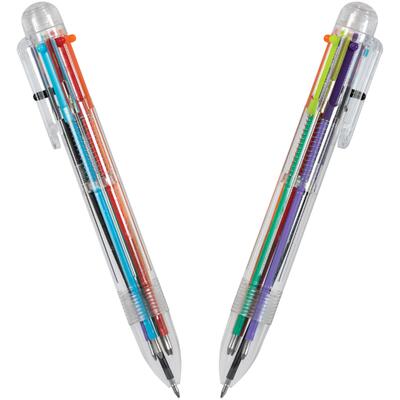 Clear Barrel Pen 6 Colours