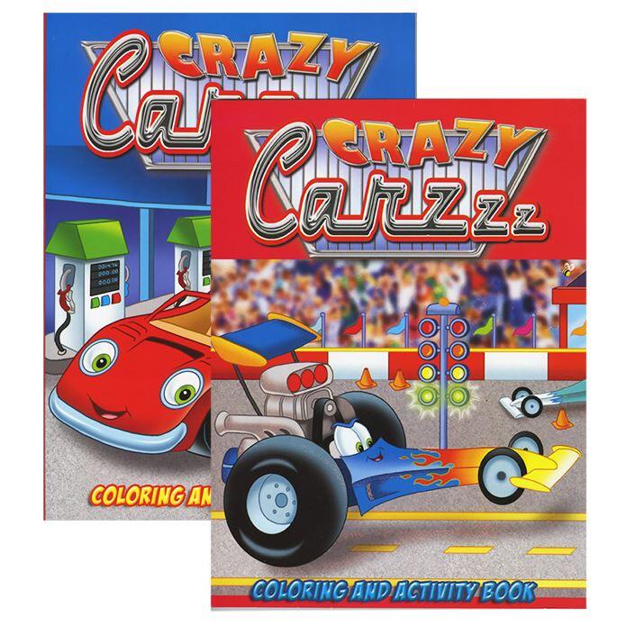 Jumbo Crazy Carzzz Coloring & Activity Book 1ct