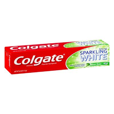 Colgate Toothpaste Sparkling White Mint Zing Gel 4 oz