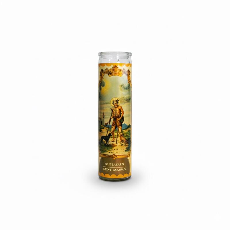 7 Days San Lazaro Yellow Candle