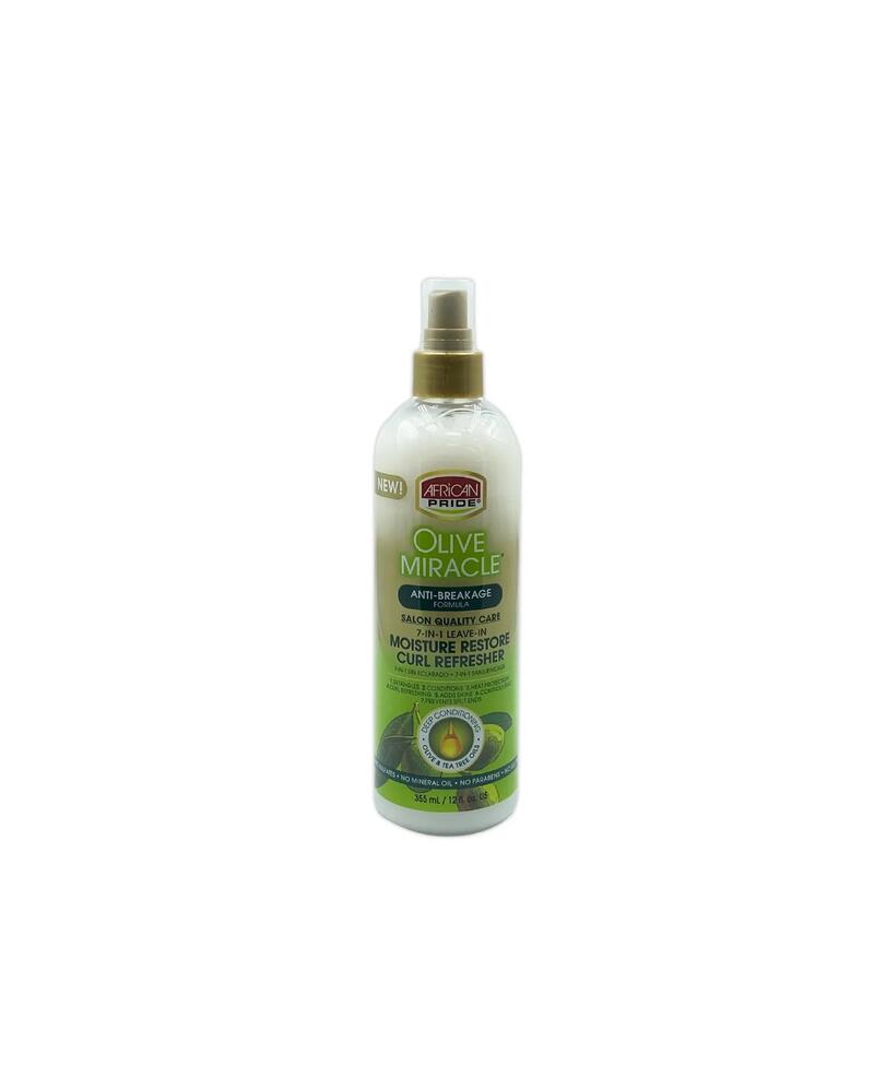 African Pride Olive Miracle 7-n-1 Leave-In Moisture Restore Curl Refresher 12oz: $10.00