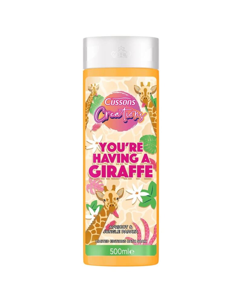 Cussons Bath Foam Giraffe Apricot & Jungle Apricot 500ml