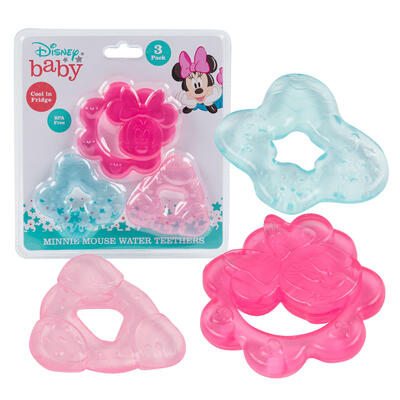 Disney Baby Minnie Mouse Water Filled Teether 3 pack