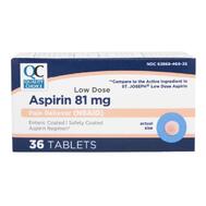 QC Aspirin 81mg 120 Tabs: $6.00