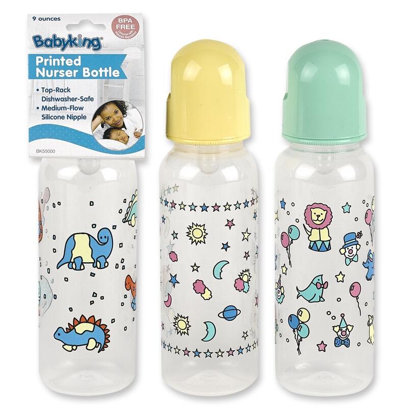Baby King Printed Nurser Bottle Assorted 9oz 1 count: $6.00