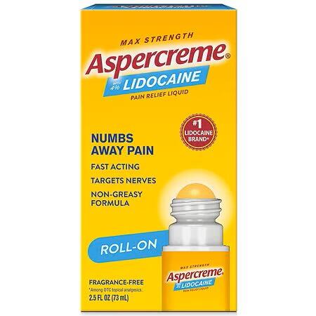 Aspercreme Lidocaine Roll-On 2.5oz