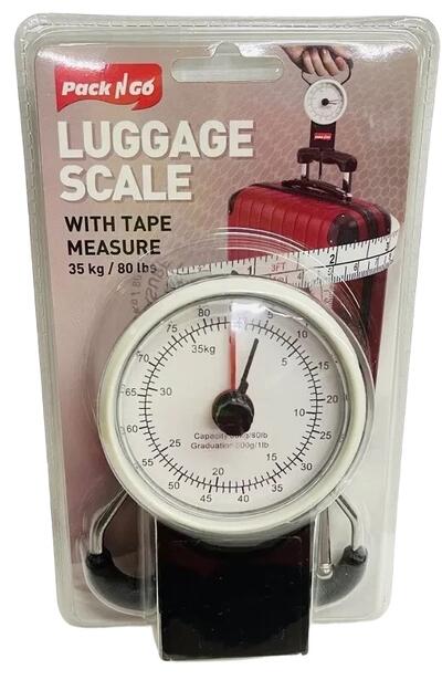 Pack N Go Luggage Scale With Measuring Tape: $15.00