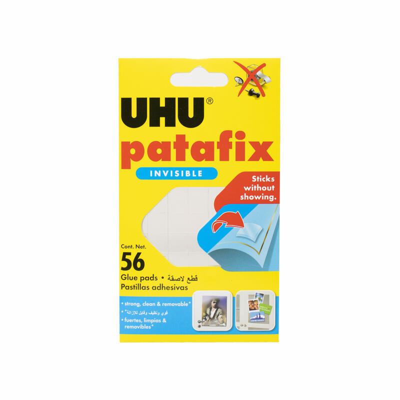 Uhu Patafix Double-sided Adhesive Invisible Glue Pads 56 ct