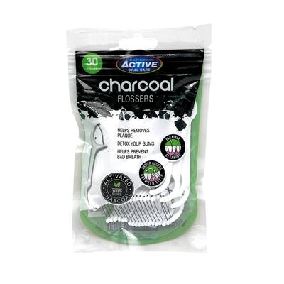 Beauty Formulas Active Oral Care Charcoal Flossers 30ct: $6.00