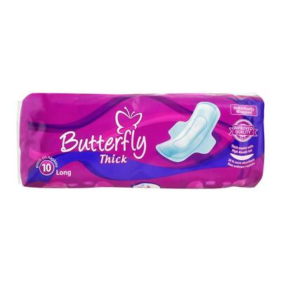 Butterfly Thick with Wings Sanitary Napkins 10ct