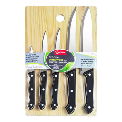 Chef Valley Cutlery Set With Cutting Board 6pcs