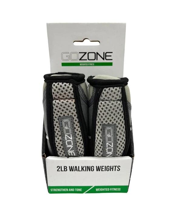 Go Zone Hand Held Walking Weights Grey 2lb 1 count: $25.00