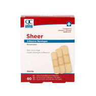 QC Sheer Adhesive Bandages 60ct: $7.00