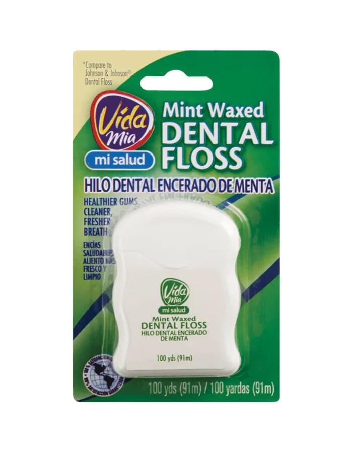 Vida Mia Mint Dental Floss 100 Yards