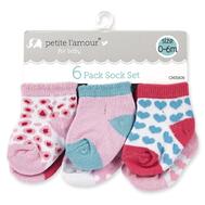 DIS Petite L'amour Baby Ankle Socks 6 Sock Set: $0.00