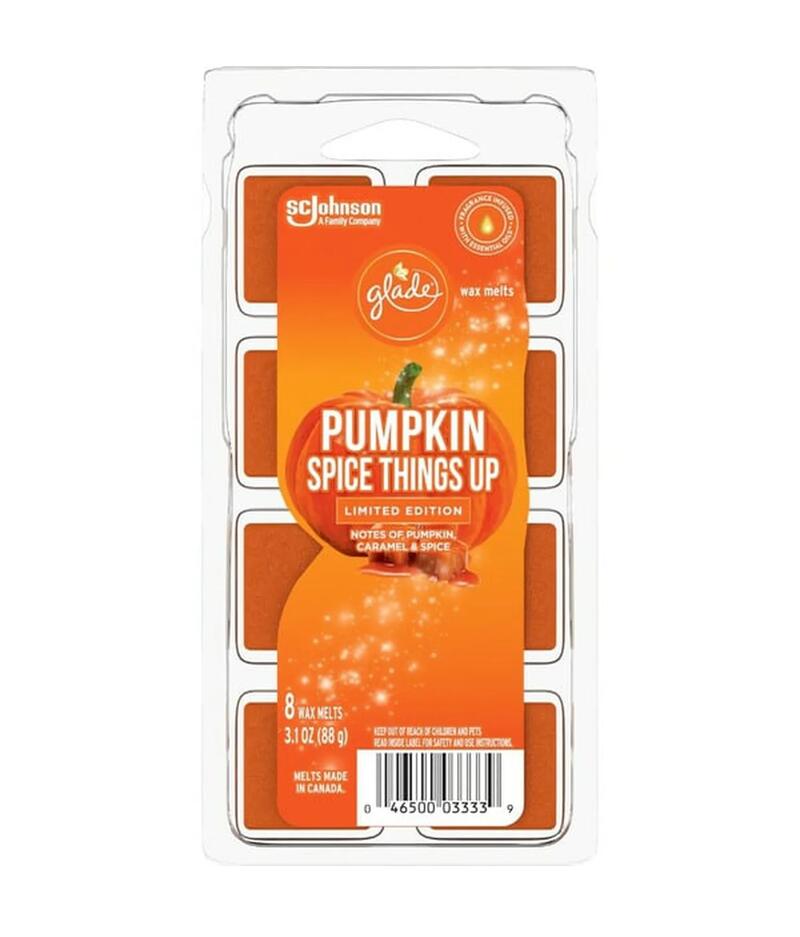Glade Wax Melts Pumpkin Spice 8 count 3.1oz: $8.00