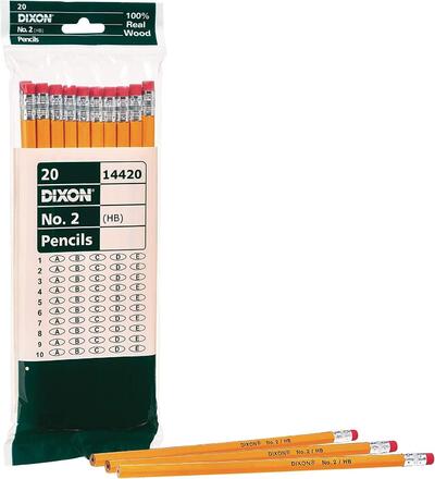 Dixon Yellow #2 Pencil 20ct: $11.50