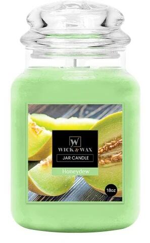 Wick & Wax Jar Candle Honeydew 18oz