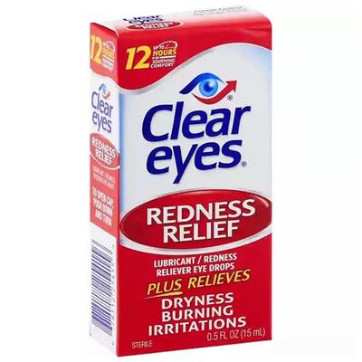 Clear Eyes Redness Relief Eye Drops 15ml