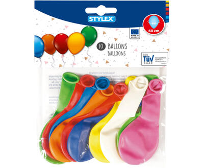 Balloon Assorted Colours 10pcs