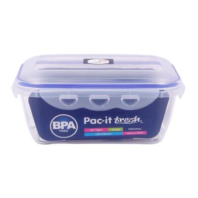 OSQ Food Container Rectangle Snap 54oz