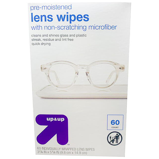 Up & Up Pre Moistened Lens Wipes 60 ct