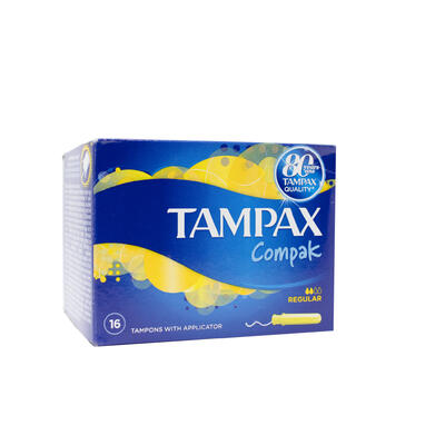 Tampax Compak Regular 16ct: $12.00