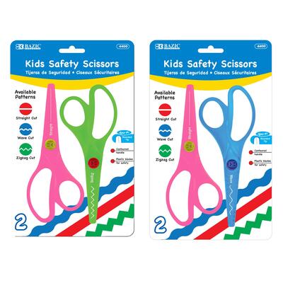 Bazic Fluorescent Safety Scissors 5 1/2