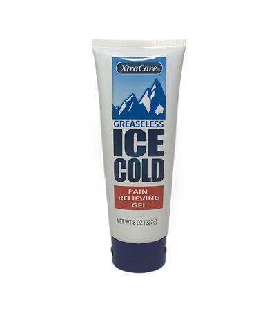 XtraCare Greaseless Ice Cold Pain Relieving Gel 8oz