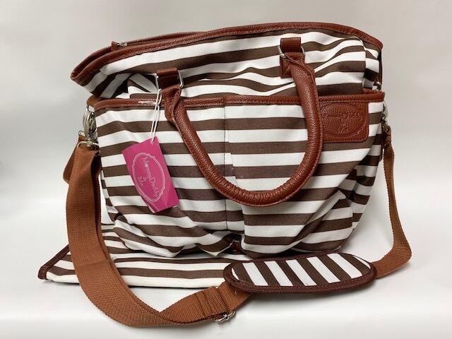 Brown & White Dots Diaper Bag
