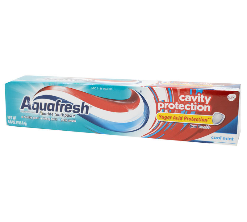 Aquafresh Fluoride Toothpaste Cavity Protection Cool Mint 5.6oz