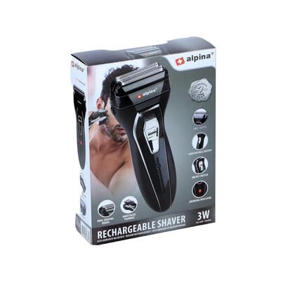 Alpina Rechargable Shaver 3W 230V 1 count