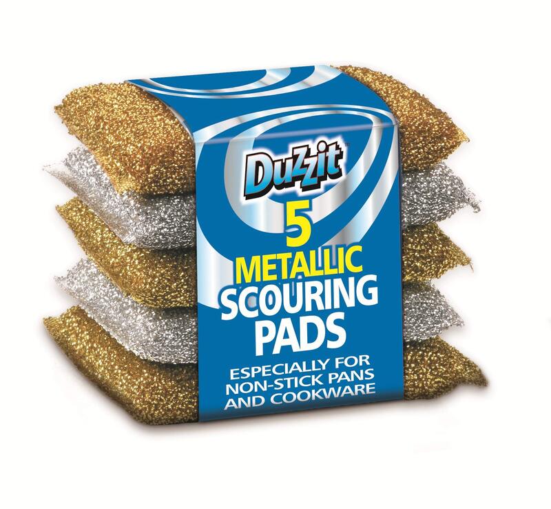 Duzzit Metallic Scouring Pads 5ct