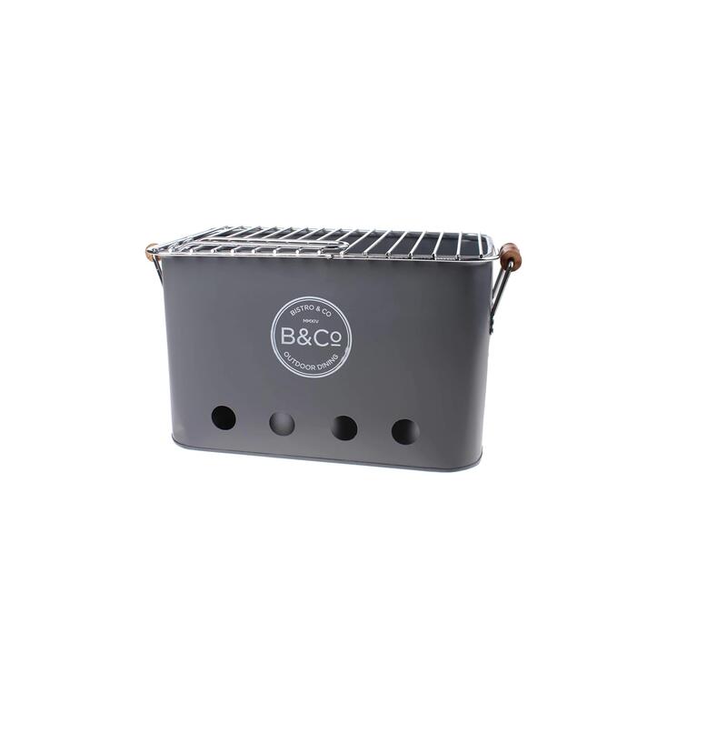 B&Co Wilyabrup Portable BBQ Grey Colour in Box