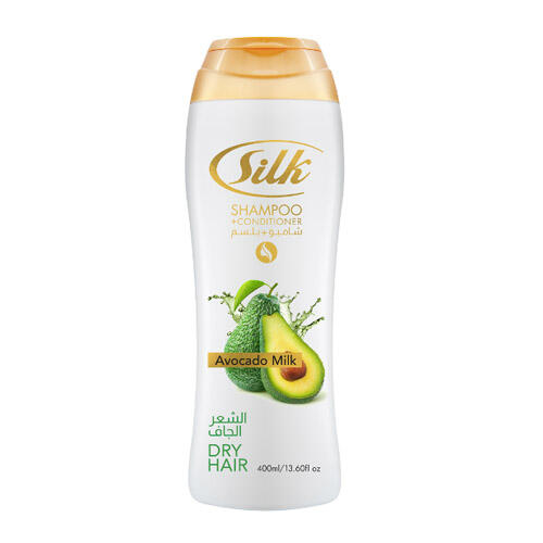 Silk Dry Hair Shampoo & Conditioner Avocado Milk 13.5oz