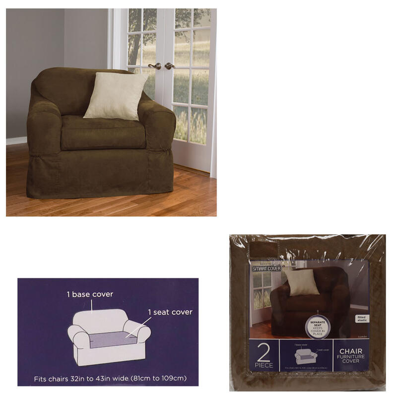 Maytex Stretch Chair Slipcover Chestnut