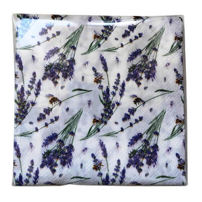 Lavender Design Napkin 40ct 13x13