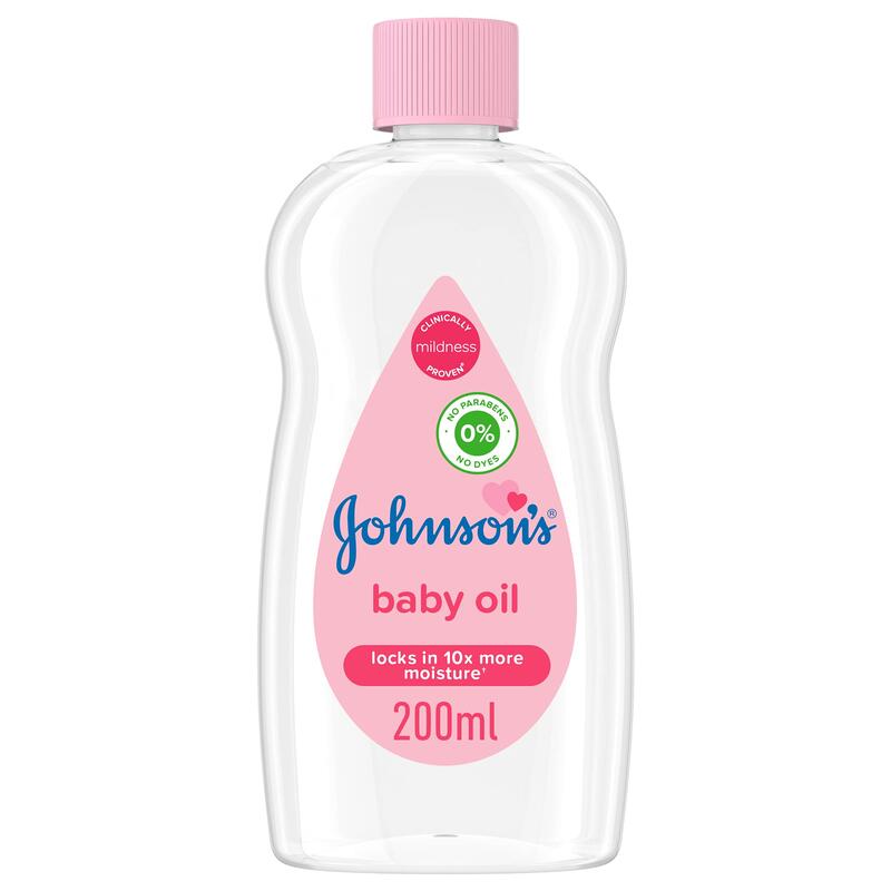 Johnson's Baby Oil 200ml: $12.00