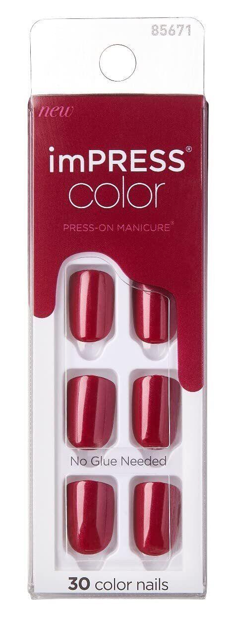 Kiss Impress Color Red Velvet 30ct