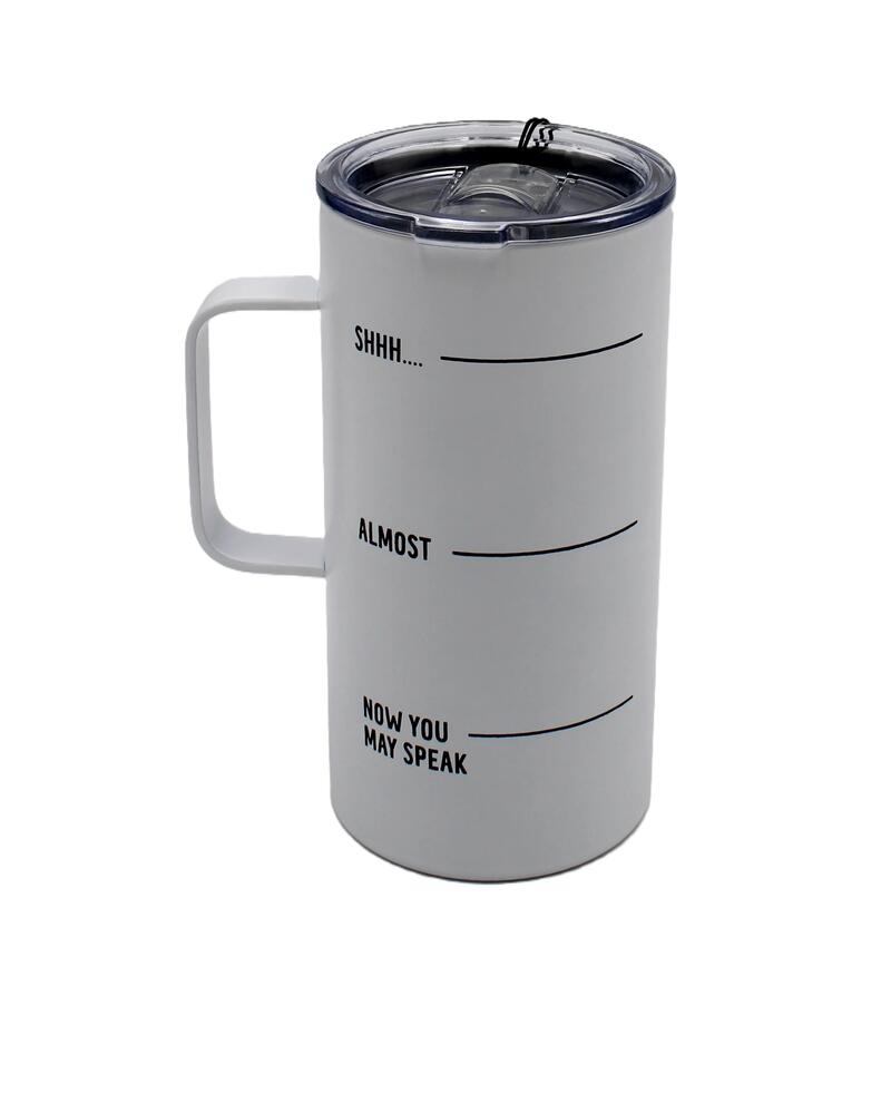White XL Double Wall Coffee Mug 20oz
