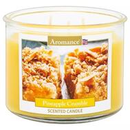 Aromance 3 Wick Glass Candle 12oz Pineapple Crumble: $18.00