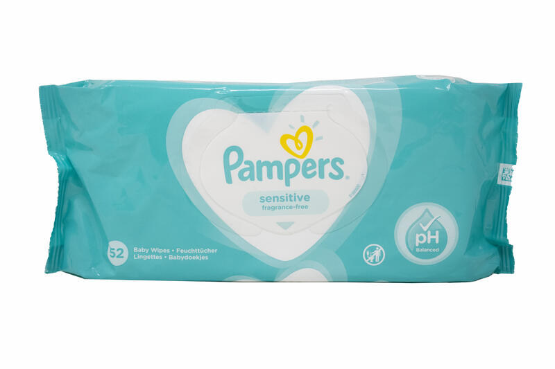 Pampers Sensitive Fragrance Free Baby Wipes 52 count: $8.00