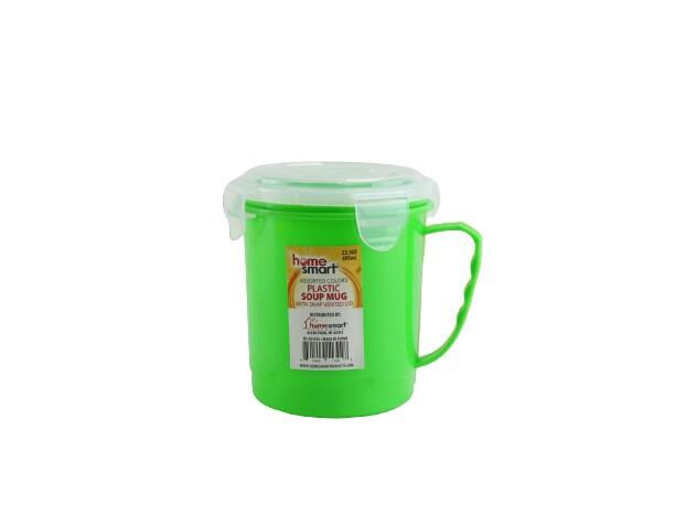 Home Smart Plastic Soup Mug 23.5 oz