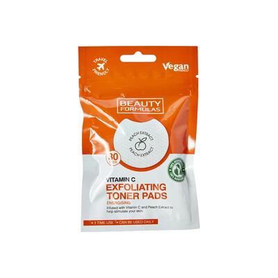 Beauty Formulas Vitamin C Exfoliating Toner Pads 30ct: $10.00