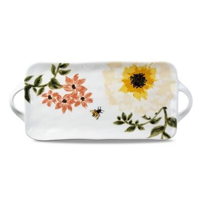 Tag Bee Floral Rectangle Platter
