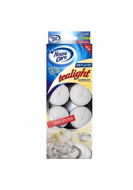 House Care Tealight Candles Unscented 10 count