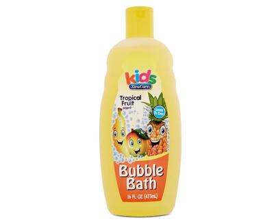 Xtracare Kids Bubble Bath Tropical Fruit Scent 16oz