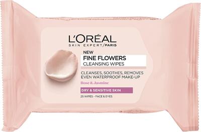 L'Oreal Paris Fine Flowers Cleansing Wipes 25 count