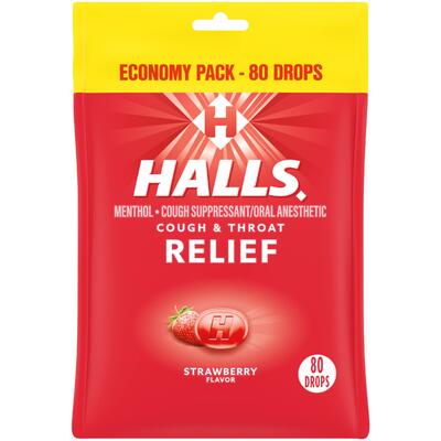 Halls Cough & Throat Relief 80ct